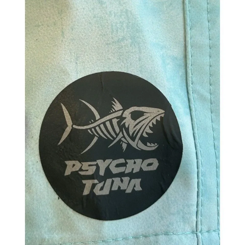 NWT Psycho Tuna Mens Large Tropical Bird Parrot Swim Trunks Board‎ Shorts